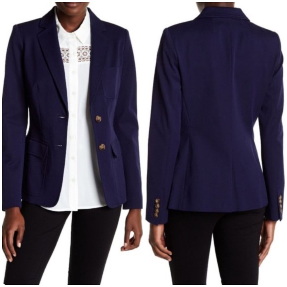 Tommy Hilfiger Classic 2 Button Blazer in Navy - 8